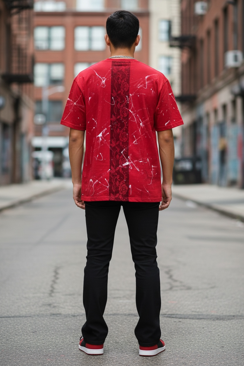 RPA URBAN ROMANCE “Scarlet Rebel” men shirt