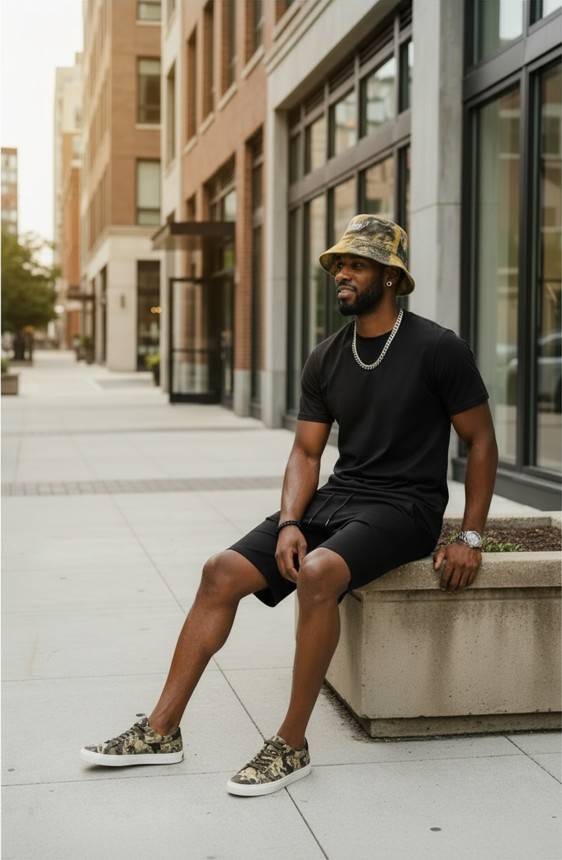 RPA Urban Romance Distressed Bucket Hat