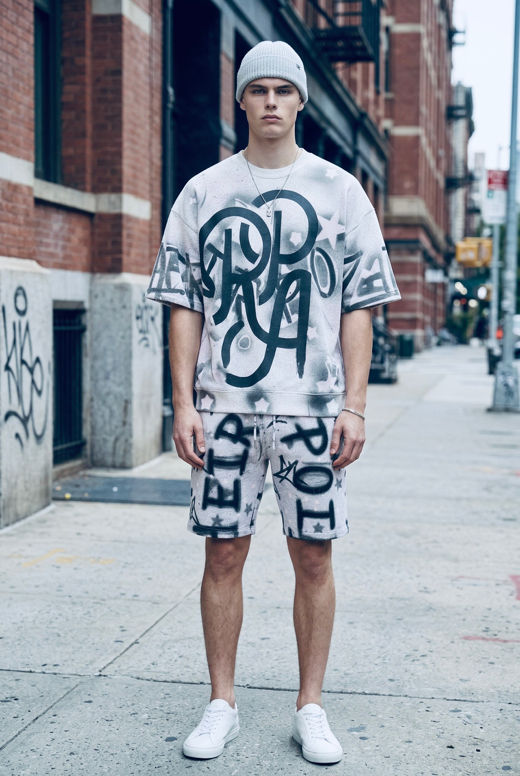 RPA Infected Society Pink Star Logo Short Sleeve Sweatshirt