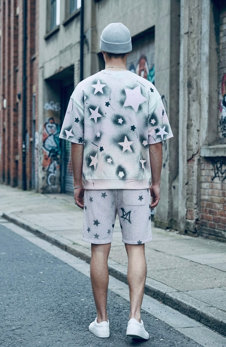 RPA Infected Society Pink Star Logo Short Sleeve Sweatshirt