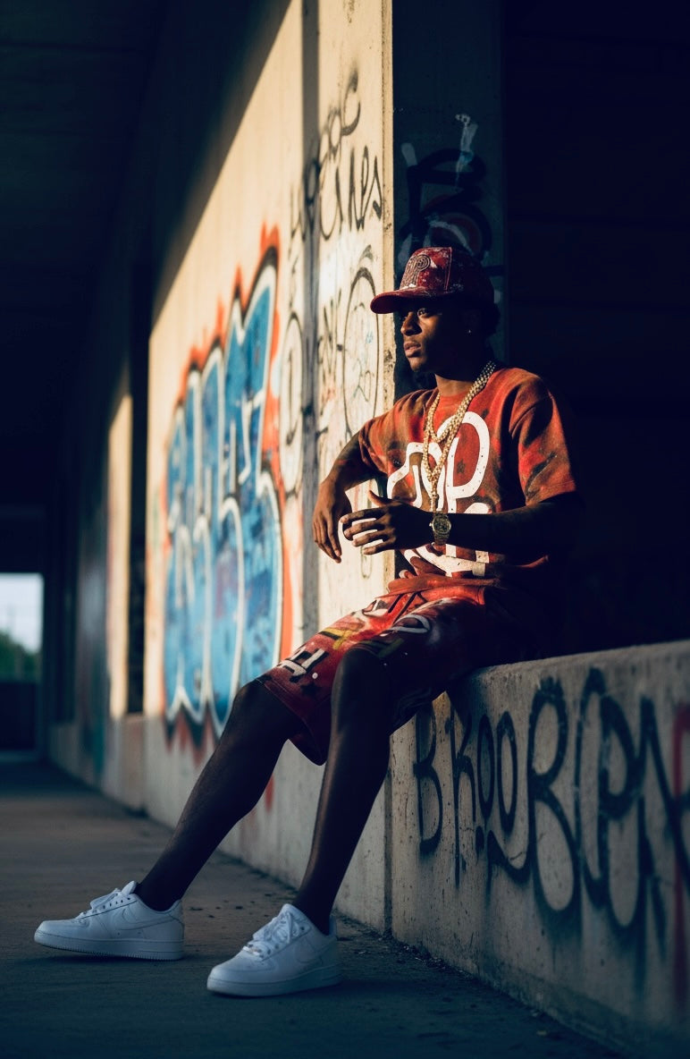 RPA Infected Society Red logo Crewneck Short Sleeve Sweatshirt