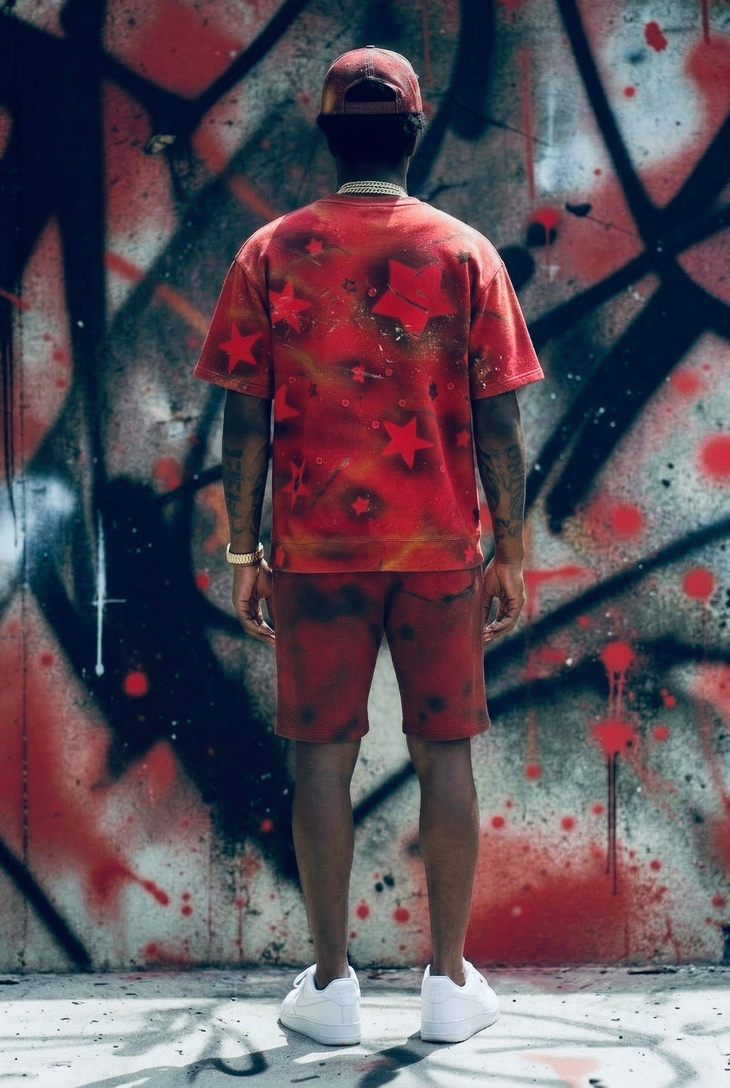 RPA Infected Society Red logo Crewneck Short Sleeve Sweatshirt