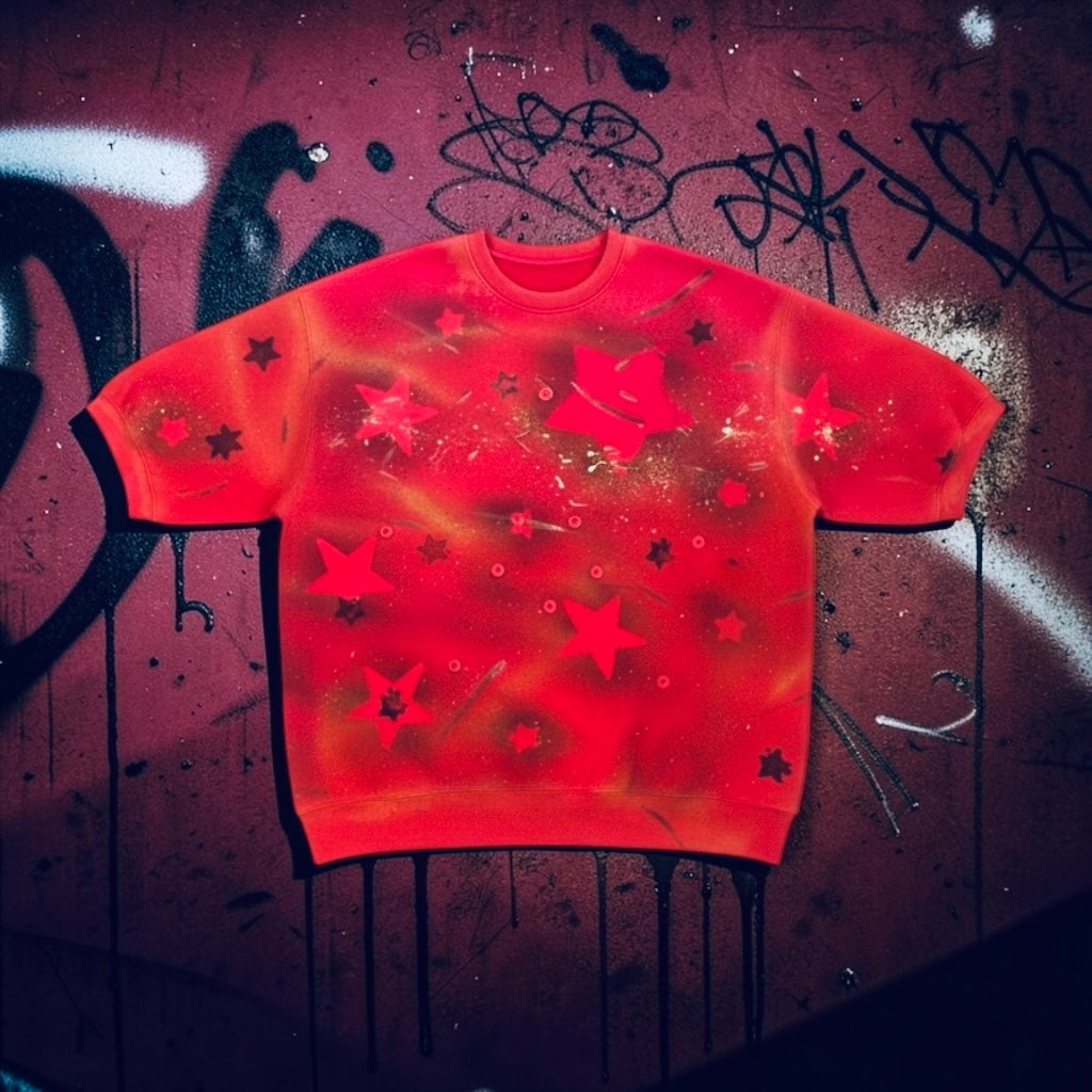 RPA Infected Society Red logo Crewneck Short Sleeve Sweatshirt
