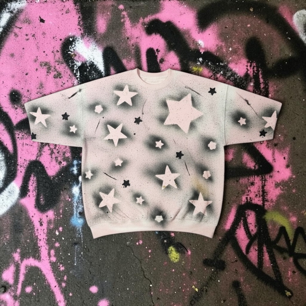 RPA Infected Society Pink Star Logo Short Sleeve Sweatshirt