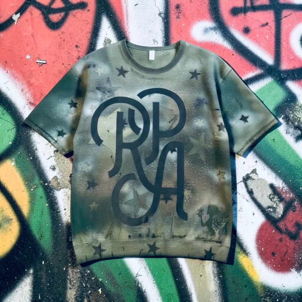 RPA Infected Society Camo Stars Short Sleeve Sweatshirt