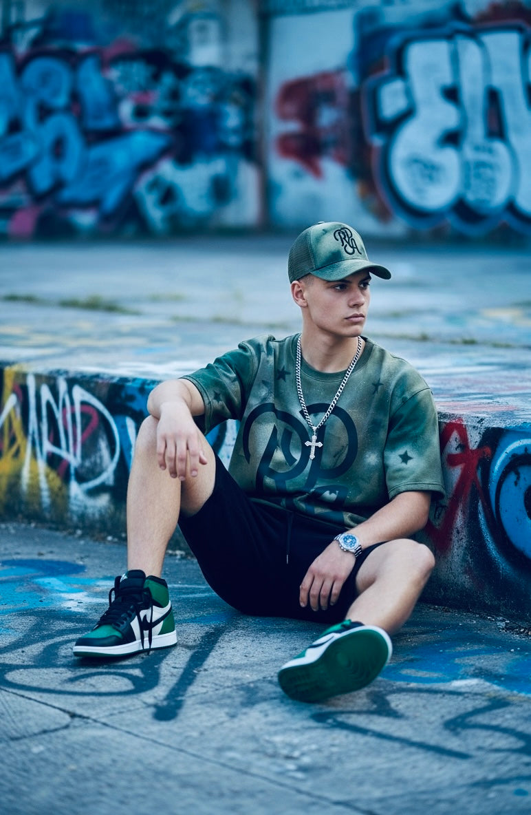 RPA Infected Society Camo Stars Short Sleeve Sweatshirt