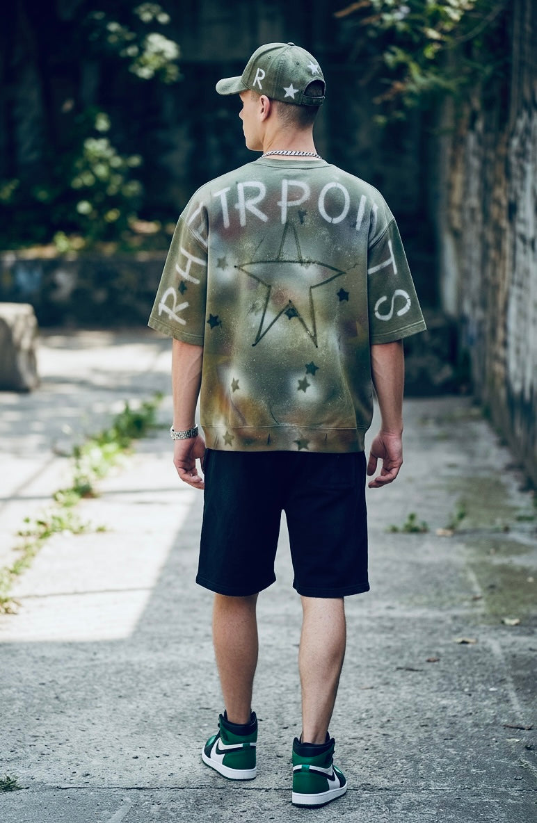 RPA Infected Society Camo Stars Short Sleeve Sweatshirt